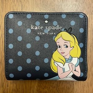 NWOT Kate Spade Alice in Wonderland bifold wallet (tags detached but included)